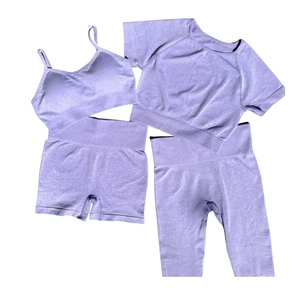 Collection Printemps 2026 – Ensemble 2 Pièces Short de Yoga et Course Respirant pour Femme, Taille Mi-Haute, Bretelles Ajustables, Fermeture à Cordon - Product Image 1