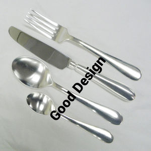 Juego de cubiertos de plata brillante de latón portabilidad, cuchara de boda de la India y tenedor de Metal, juego de cuchillos de cocina de acero con espejo - Product Image 1