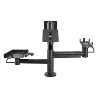 Support de moniteur POS personnalisé pour la vente au détail, support POS multifonctionnel réglable, câbles dissimulés, support POS double écran, montage VESA