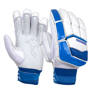 Gants de cricket blancs et bruns personnalisables avec options de taille de logo de qualité professionnelle - Product Image 4