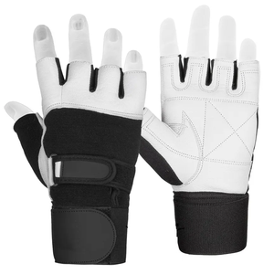 Guantes de entrenamiento antideslizantes de palma completa para entrenamiento físico Guantes de cuero para levantamiento de pesas para gimnasio - Product Image 6
