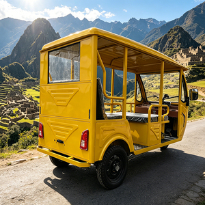 Triciclo Eléctrico de Pasajeros Más Vendido, Tuk Tuk Eléctrico de Carrocería Abierta, <span class=keywords><strong>Taxi</strong></span> Eléctrico de 3 Ruedas con Freno de Disco para Viajes Urbanos - Product Image 2