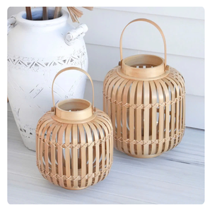 UNIQUE DESIGN! MODERN BAMBOO LANTERNS - BEAUTIFUL <b>LIGHTING</b> for INDOOR & OUTDOOR USE - Product Image 3