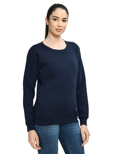 Alta calidad mujeres algodón invierno personalizado peso pesado Streetwear sudaderas de gran tamaño transpirable cuello redondo sudaderas - Product Image 1