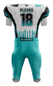 Maillot de football américain sur mesure de haute qualité, grande taille, antibactérien, séchage rapide, en Spandex/Coton, personnalisable - Product Image 5