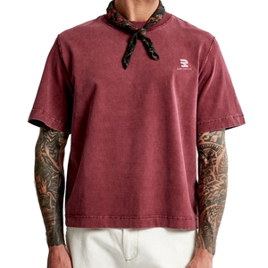 Acid Wash Drop Shoulder <b>Cropped</b> T Shirts <b>Men's</b> Short Sleeve Vintage Wash TShirts Casual Stone Wash Tee <b>Tops</b> <b>Mens</b> - Product Image 1