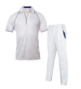 Conjunto completo personalizable Cricket Sportswear Collar Jersey y pantalones con el logotipo del nombre del equipo disponible en opciones de tamaño y color - Product Image 2