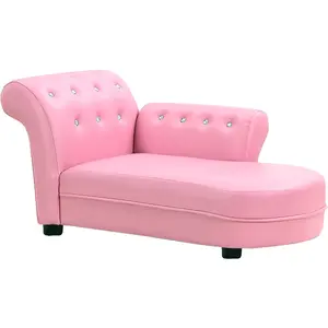 高品质聚氯乙烯材料可爱粉色儿童家具儿童沙发客厅卧室儿童沙发