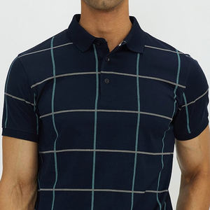 Alta calidad 100% algodón hombres para Polo diseño personalizado a rayas Slim Fit antiarrugas Casual proveedor de fábrica - Product Image 3