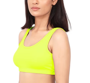 Sujetador Deportivo con Copas Sin Costuras y Espalda en V con Sensación de Nube - Ajuste Ceñido, Alta Elasticidad para Correr, Fitness y Yoga - Product Image 1