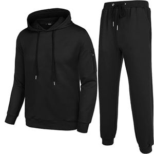 ชุดกีฬาผ้าฝ้ายระบายอากาศได้ดีสำหรับผู้ชายชุดเสื้อผ้าสำหรับใส่วิ่งชุดวอร์มสำหรับเล่นกีฬาฤดูหนาว - Product Image 3