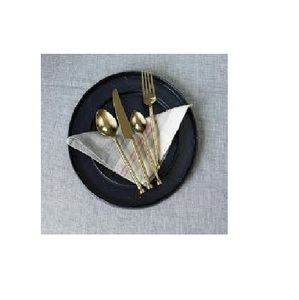 Factory Direct RABEH 4-Piece Stainless Steel Cutlery Set Includes Spoon Fork <b>Knife</b> Dishwasher <b>Safe</b> Floral Pattern Serving Tray - Product Image 4