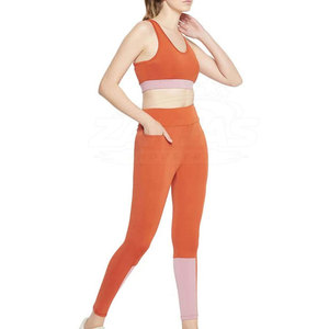 Nouvelle conception, prix raisonnable, ensembles de yoga respirants pour femmes, ensembles de yoga sans couture, séchage rapide, légers, pour femmes - Product Image 2
