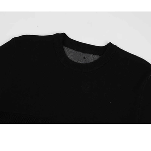 Logo personnalisé OEM ODM Chandails à manches longues en coton 100% anti-rides respirants pour l'hiver à col rond pour hommes - Product Image 6