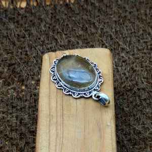 สร้อยคอจี้925เงินสเตอร์ลิงดีไซน์แบบตะวันตกสีดำประดับหินควอตซ์อัญมณีมินิมอลเครื่องประดับชนิดเดียว - Product Image 2