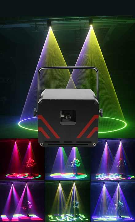 Professional 300-2000mw RGB Stage Light Projector for DJ Home Party or ...