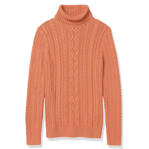 Pull à col roulé à manches longues pour femmes de haute qualité 100% coton respirant léger câble Design avant pour l'hiver - Product Image 5