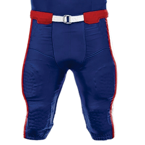 Uniforme de Fútbol Americano Sublimado Personalizado 100% Poliéster, Transpirable, Absorbente de Humedad, Azul Marino y Blanco, con Nombre del Jugador - Product Image 5