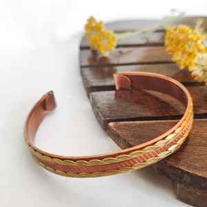 Handmade Pure <b>Copper</b> Cuff BraceletAdjustable Artisan <b>Bangle</b> - Product Image 3