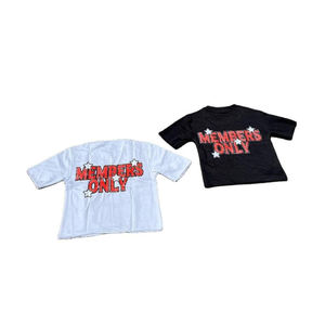 Custom T Shirts Oversized Washed Printed Boxy Cut Cropped Fit <b>Tshirt</b> Men Comfort Colors High Quality Custom Cropped T-Shirt - Product Image 6