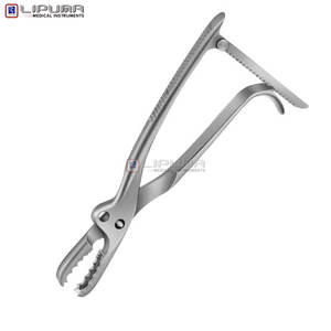 Pinzas de sujeción de hueso Farabeuf Lambotte, mordazas ortopédicas quirúrgicas de 255mm, 11mm, acero inoxidable, abrazadera ósea de 10 pulgadas, instrumentos médicos - Product Image 5