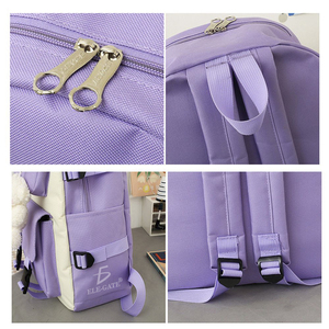 Kit 5 Borse da Viaggio Moderne con Tracolla Staccabile, Zaino Scolastico per Donne con Fodera in Poliestere Resistente - Product Image 3