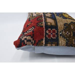 Multicolor Bohemian Kilim <b>Bolster</b> <b>Pillow</b> 12x24 Inch Luxury Wool Cushion Woven Vintage Print Rectangle Non-Slip Eco-Friendly - Product Image 5