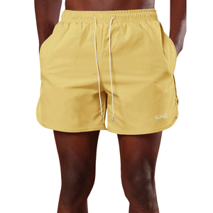 <b>Mens</b> Woven Quick Dry Swim Shorts Lightweight Beach Swim <b>Trunks</b> Elastic Waist Drawstring Summer Swimwear Side Pockets Regular Fit - Product Image 1