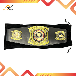 Hebilla de Acero de Doble Punta para Campeonato, Personalizada con Cuero Vacuno, Impermeable, Cómoda, Color Personalizado - Product Image 4