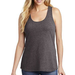 Womens Grey Tank <b>Top</b> <b>White</b> Bella Canvas Flowy Racerback Tank <b>Tops</b> - Product Image 4