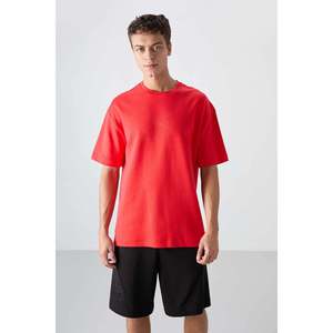 เสื้อยืดคอกลมโอเวอร์ไซส์พิมพ์ลายสำหรับผู้ชาย Tommylife Wholesale รุ่น 88324 สีกรมท่า - NAVY - Product Image 2