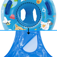 Bouée de piscine pour bébé avec logo personnalisé OEM Corée (WC-W11) en PVC et éponge, avec ouvertures pour les jambes, flottabilité stable, sécurité certifiée KC