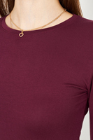 CUERPO DE MANGA LARGA DEDO DE CUELLO REDONDO ROPA INTERIOR DE MUJER CUERPO