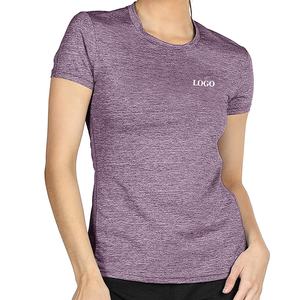 Prix raisonnable femmes Anti UV à manches courtes course T-Shirt Gym Yoga haut Sports de plein air femmes course t-shirts bas quantité minimale de commande - Product Image 6