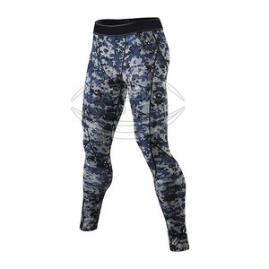 Mallas de Compresión Deportivas para Hombre - Cintura Elástica Ajustable, Tejido Suave de Spandex/Poliéster, Transpirable, Ropa Deportiva para Gimnasio - Product Image 4