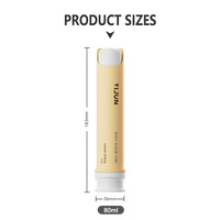 Tube de dentifrice sans air en PP écologique pour emballage cosmétique, sérigraphie, soins de la peau, lotion et bouteille de dentifrice