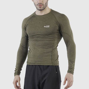 เสื้อรัดกล้ามเนื้อแนวสปอร์ตของผู้ชายผ้าโพลีเอสเตอร์/ สแปนเด็กซ์ระบายอากาศได้ดีแห้งเร็วมีทุกขนาด - Product Image 3