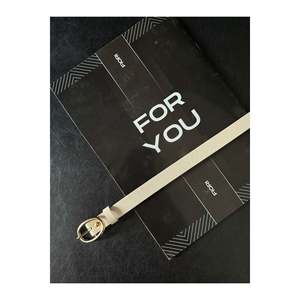 Thin <b>Belt</b> with Gold Buckle, Trouser <b>Belt</b>, Shirt <b>Belt</b>, Jacket <b>Belt</b>, <b>Dress</b> <b>Belt</b> - Beige - Product Image 4