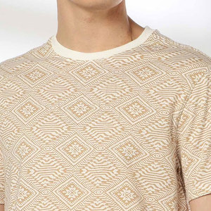 Camisetas de lavado ácido de algodón de gran tamaño personalizadas de alta calidad para hombre, cuello redondo de peso pesado, estilo largo informal, serigrafía sólida - Product Image 4