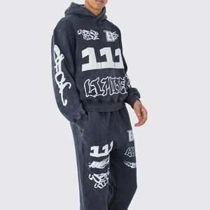 Chándales Deportivos de Invierno de la Mejor Calidad 2025, Logotipo Personalizado, Felpa Técnica, Algodón, Chándal de Entrenamiento para Hombre, Proceso Impex - Product Image 3