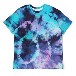 Camisetas de Forro Polar Tie Dye Unisex Personalizadas FIT RYDER, 100% Algodón, Manga Corta, Secado Rápido, Transpirables, Ecológicas, Estilo Veraniego - Product Image 4