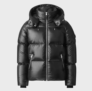 Chaqueta Acolchada Unisex Ecológica, Impermeable, Cortavientos, con Exterior de Algodón, Relleno de Algodón, Cierre de Cremallera, Cuello Redondo y Diseño de Parches - Product Image 2