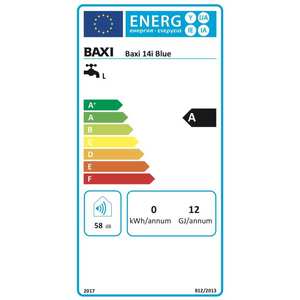 Chauffe-eau à gaz à chambre ouverte Baxi Acquaprojet 14i Blue, faible teneur en NOx, ErP, avec utilisation efficace du méthane - Product Image 2