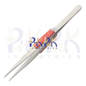 Pinzas rectas con empuñaduras de fibra para soldar Longitud total 8 pulgadas Hecho de acero inoxidable Fabricación de joyas Pinzas artesanales - Product Image 5