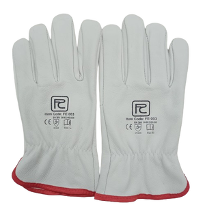 Guantes de Trabajo de Cuero Vacuno para Protección de Manos, para Hombres y Mujeres, Guantes de Cuero para Conducir, Ropa de Protección para Conductores de Construcción - Product Image 6