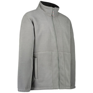 Veste polaire unisexe zippée imperméable à capuche pour homme, décontractée, personnalisable, avec poche poitrine, en polyester/coton - Product Image 2
