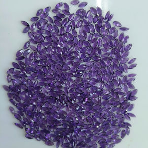 พลอยอะมีทิสต์ธรรมชาติจากแอฟริกา ทรงมาร์ควิส ขนาด 6x3 มม. คุณภาพดีที่สุด สีม่วงเข้ม สำหรับทำเครื่องประดับ - Product Image 5