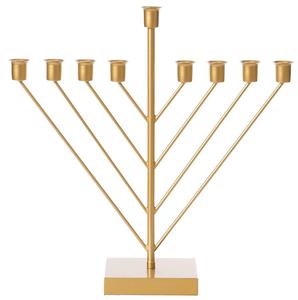 Menorá de Nueve Brazos Chabad Judaica, Candelabro de Hanukkah, Decoración Religiosa de Metal para Celebraciones de Hanukkah - Product Image 6