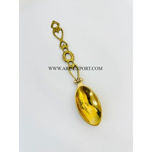 ชุดเครื่องใช้บนโต๊ะอาหารสำหรับเด็กทรงแบนมีดีไซน์สีทองดีไซน์เรียบง่ายใช้ในบ้านและห้องครัวทำจากทองแดงขัดเงา - Product Image 4