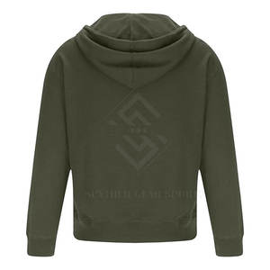 Sweat-shirts à capuche zippés pour hommes en tissu polaire, grande taille, service OEM, utilisation décontractée en extérieur, couleurs et logo personnalisés - Product Image 4